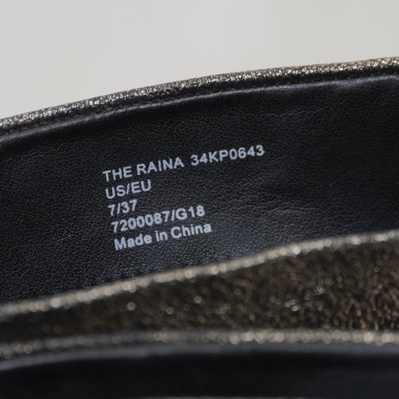 Katy Perry The Raina Slouchy Black Gold Metallic 4" Heel Size 7 Retro Boot - Picture 3 of 13